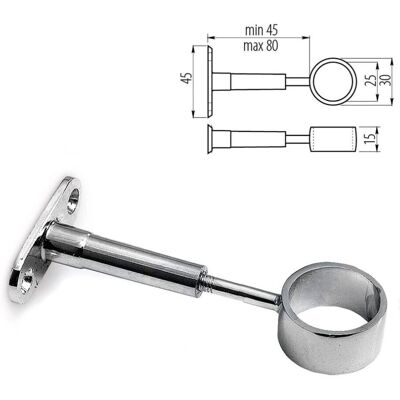 GTV - Adjustable Holder Drop Socket - 25mm Tube GTV - Adjustable Holder Drop Socket - 25mm Tube