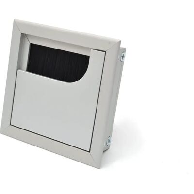 GTV Sortie de gestion de câbles de bureau en aluminium 80 x 80 mm Cube métallique GTV Sortie de gestion de câbles de bureau en aluminium 80 x 80 mm Cube métallique