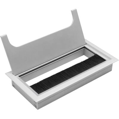 GTV 160 x 80 Aluminium Bureau Kabel Organizer met metalen kubus GTV 160 x 80 Aluminium Bureau Kabel Organizer met metalen kubus