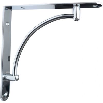 GTV 025 Chrome finish Fixed Pair Shelf brackets GTV 025 Chrome finish Fixed Pair Shelf brackets