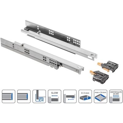 GTV - 400mm - Soft Close - Undermount - Drawer Runner GTV - 400mm - Soft Close - Undermount - Drawer Runner