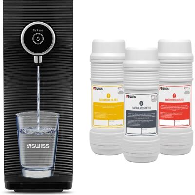 Système de Filtration d'Eau 4Swiss WFF021 - Écologique, Compact, 3-Étapes - Publicité Système de Filtration d'Eau 4Swiss WFF021 - Écologique, Compact, 3-Étapes - Publicité