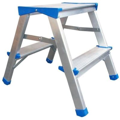 Drabina aluminiowa z podestem - 44cm, 1 stopień Drabina aluminiowa z podestem - 44cm, 1 stopień