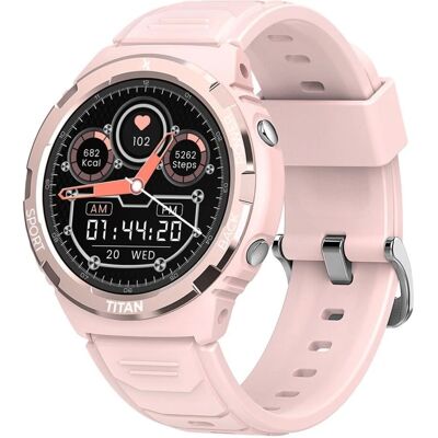 Montre connectée Maxcom Titan Valkiria Rose - Santé & Résistante à l'eau - Publicité Montre connectée Maxcom Titan Valkiria Rose - Santé & Résistante à l'eau - Publicité