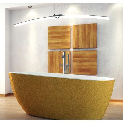 Besco Goya Glam or 160x70cm Baignoire autoportante - Baignoire - Publicité Besco Goya Glam or 160x70cm Baignoire autoportante - Baignoire - Publicité