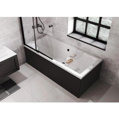 Besco Czarna Mat Quadro 155x70cm Prostokątna Wanna - Rodzaj Produktu Besco Czarna Mat Quadro 155x70cm Prostokątna Wanna - Rodzaj Produktu
