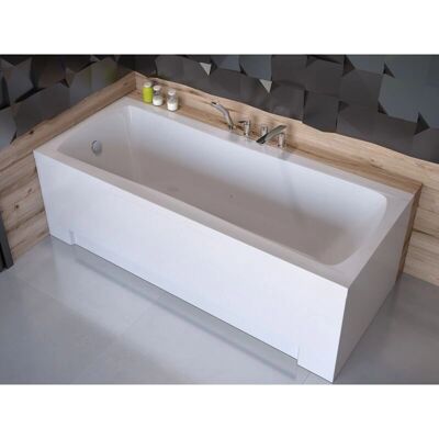 Wanna akrylowa Besco Optima 170x70cm - Czarny Mat - Ergonomiczna i Trwała Wanna akrylowa Besco Optima 170x70cm - Czarny Mat - Ergonomiczna i Trwała