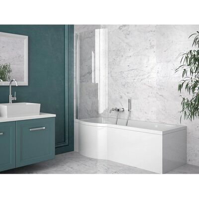 Wanna akrylowa Inspiro z prysznicem, lewa, 160x70cm, czarny matowy Wanna akrylowa Inspiro z prysznicem, lewa, 160x70cm, czarny matowy