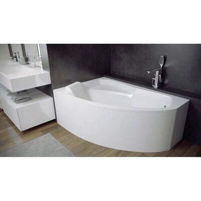 Besco Rima 130x85cm Wanna - Asymetryczna lewa, Czarny mat, Antybakteryjna Besco Rima 130x85cm Wanna - Asymetryczna lewa, Czarny mat, Antybakteryjna