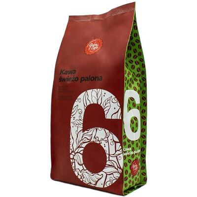 Quba Caffe No.6 Arabica Ziarna - Wysoka Kwasowość i Słodycz Quba Caffe No.6 Arabica Ziarna - Wysoka Kwasowość i Słodycz