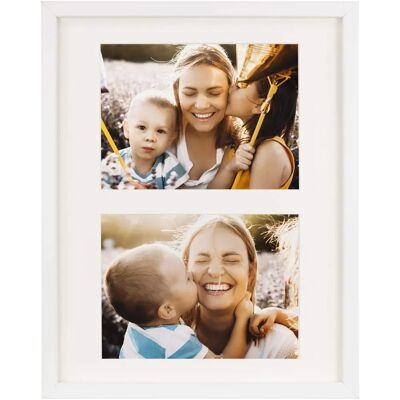 BD ART - 28x35 Multivues - 2x15x20 Paspartu - Branco - Photo Frame BD ART - 28x35 Multivues - 2x15x20 Paspartu - Branco - Photo Frame