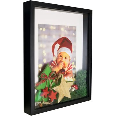 Cadre photo 3D BD ART 28x35 cm noir avec passe-partout pour photos 20x25 cm - Cadre - Publicité Cadre photo 3D BD ART 28x35 cm noir avec passe-partout pour photos 20x25 cm - Cadre - Publicité