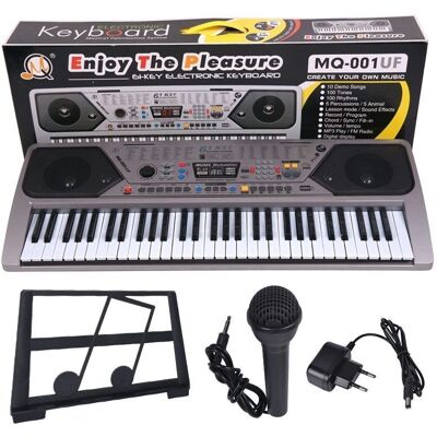 MQ 001 UF - Keyboard - Schwarz, Silber - 61 Tasten - Tragbar MQ 001 UF - Keyboard - Schwarz, Silber - 61 Tasten - Tragbar