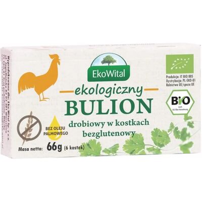 EKOWITAL Ekologiczne kostki bulionowe z kurczaka - Bulion z kurczaka w kostkach EKOWITAL Ekologiczne kostki bulionowe z kurczaka - Bulion z kurczaka w kostkach