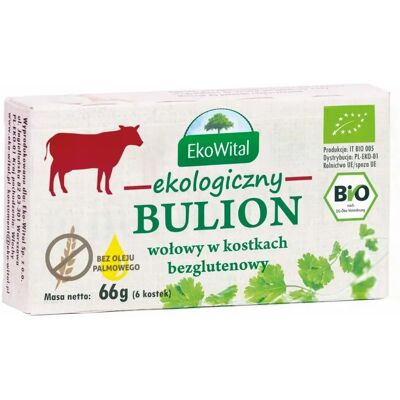 EKOWITAL Bio-Rinderbrühe Würfel - Glutenfrei, Palmölfrei EKOWITAL Bio-Rinderbrühe Würfel - Glutenfrei, Palmölfrei
