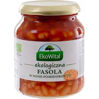 EKOWITAL Białe fasole w sosie pomidorowym - Konserwa EKOWITAL Białe fasole w sosie pomidorowym - Konserwa
