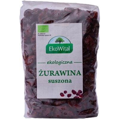 EKOWITAL Bio Getrocknete Preiselbeeren - 500g EKOWITAL Bio Getrocknete Preiselbeeren - 500g