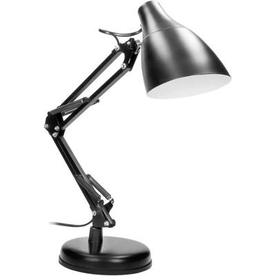 Lâmpada de mesa ajustável Virone DL-1/B - Aço, Preto Lâmpada de mesa ajustável Virone DL-1/B - Aço, Preto