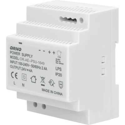 ORNO Netzteil 24V DC 4A 96W DIN-Schiene ORNO Netzteil 24V DC 4A 96W DIN-Schiene