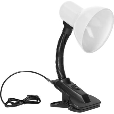 Orno DL-3/W Flexible Schreibtischlampe - E27 40W Schwarz/Weiß Orno DL-3/W Flexible Schreibtischlampe - E27 40W Schwarz/Weiß
