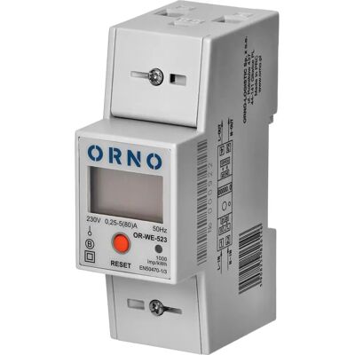 Orno - OR-WE-523 - 80A - RS485 - medidor de energia Orno - OR-WE-523 - 80A - RS485 - medidor de energia