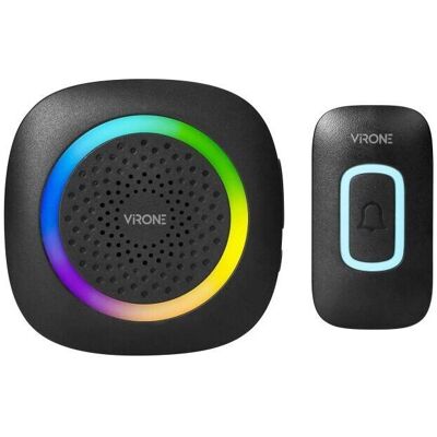 Campainha Sem Fio Virone DB-6/B - 300m, IP44, RGB Campainha Sem Fio Virone DB-6/B - 300m, IP44, RGB