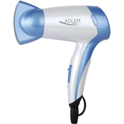 Adler AD 2222 Haartrockner - 1200W, Blau/Weiß - Reisekompakt Adler AD 2222 Haartrockner - 1200W, Blau/Weiß - Reisekompakt