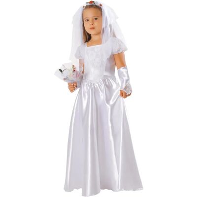 Kraszek Panna Młoda II - Strój dla dzieci, elegancka biała Kraszek Panna Młoda II - Strój dla dzieci, elegancka biała