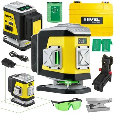 CL - CL2G - Zielony laser - Krzyż 360° - Poziomica laserowa CL - CL2G - Zielony laser - Krzyż 360° - Poziomica laserowa