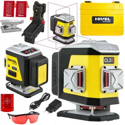NIVEL System CL3R 3D Laser poziomica z Bluetooth - Narzędzie budowlane i wykończeniowe NIVEL System CL3R 3D Laser poziomica z Bluetooth - Narzędzie budowlane i wykończeniowe