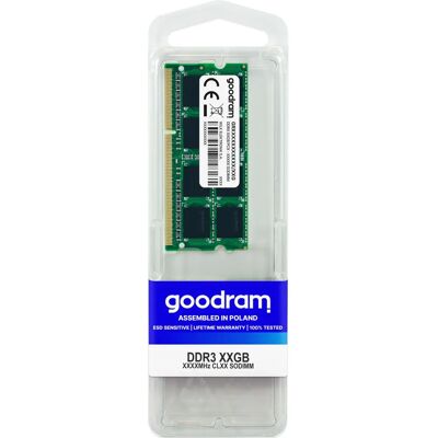 Goodram GR1333S364L9S 4 GB DDR3 1333 MHz - Arbeitsspeicher Goodram GR1333S364L9S 4 GB DDR3 1333 MHz - Arbeitsspeicher