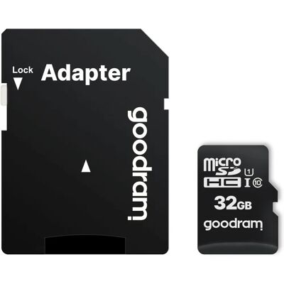 Goodram M1AA 32 GB MicroSDHC UHS-I Class 10 - Speicherkarte Goodram M1AA 32 GB MicroSDHC UHS-I Class 10 - Speicherkarte