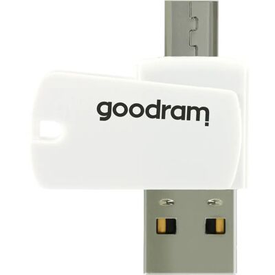 Goodram AO20-MW01R11 Kartenleser - USB 2.0 MicroSD/SDHC Weiß Goodram AO20-MW01R11 Kartenleser - USB 2.0 MicroSD/SDHC Weiß