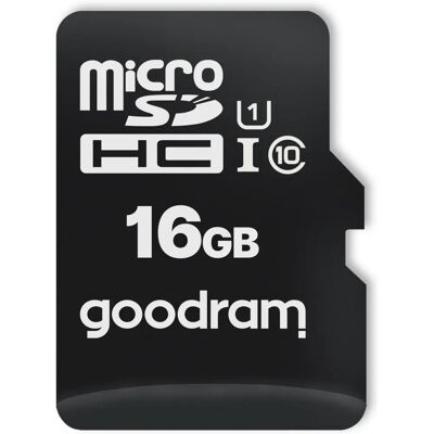 Goodram M1A0 16 GB MicroSDHC Klasa 10 - Karta pamięci Goodram M1A0 16 GB MicroSDHC Klasa 10 - Karta pamięci