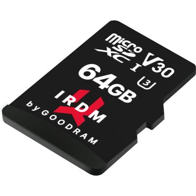 Goodram IRDM 64 GB MicroSDXC UHS-I Klasse 10 - MicroSDXC Karte Goodram IRDM 64 GB MicroSDXC UHS-I Klasse 10 - MicroSDXC Karte