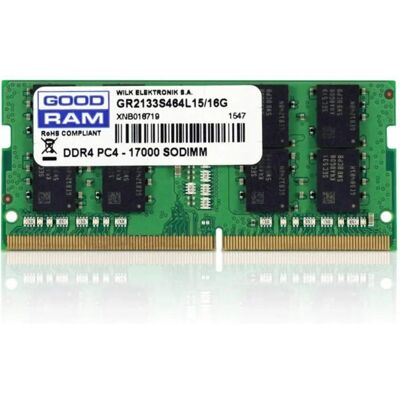 Goodram GR2666S464L19/16G 16 GB DDR4 RAM - Laptop-Arbeitsspeicher Goodram GR2666S464L19/16G 16 GB DDR4 RAM - Laptop-Arbeitsspeicher