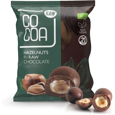 Orzechy laskowe w surowej czekoladzie - Bio Orzechy laskowe w surowej czekoladzie - Bio