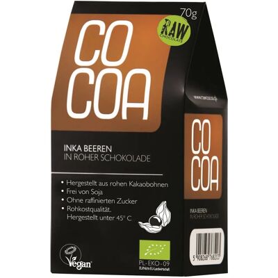 Ekologiczne jagody inkaskie w czekoladzie - 70g Ekologiczne jagody inkaskie w czekoladzie - 70g