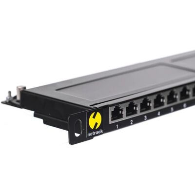 Netrack 104-12 Patch Panel 24 Ports - 0,5U - Schwarz Netrack 104-12 Patch Panel 24 Ports - 0,5U - Schwarz