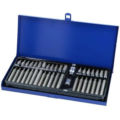 ENERGY NE00190 Conjunto de pontas para chaves de fenda - Cassete de aço com 40 peças ENERGY NE00190 Conjunto de pontas para chaves de fenda - Cassete de aço com 40 peças