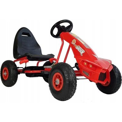 Lean Toys A-18 Carrinho a Pedais Vermelho Lean Toys A-18 Carrinho a Pedais Vermelho