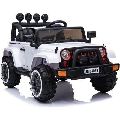 Lean Toys Carro Elétrico Branco BRD-7588 - Carro elétrico infantil Lean Toys Carro Elétrico Branco BRD-7588 - Carro elétrico infantil