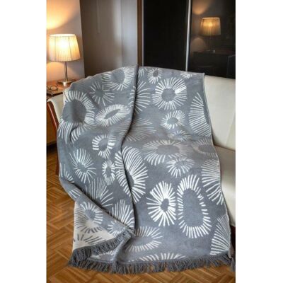 Unknown - 1714/1 - szary/kremowy - 150x200 cm - Blanket Unknown - 1714/1 - szary/kremowy - 150x200 cm - Blanket