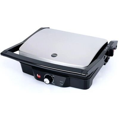 Viking Choice Contact Grill - 2000W - Verstelbare Poten - Anti-aanbaklaag - Roestvrij Staal Viking Choice Contact Grill - 2000W - Verstelbare Poten - Anti-aanbaklaag - Roestvrij Staal