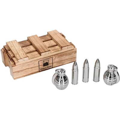 UNBRANDED - Whisky Stones Bullet Grenade - Whisky Stones Set UNBRANDED - Whisky Stones Bullet Grenade - Whisky Stones Set