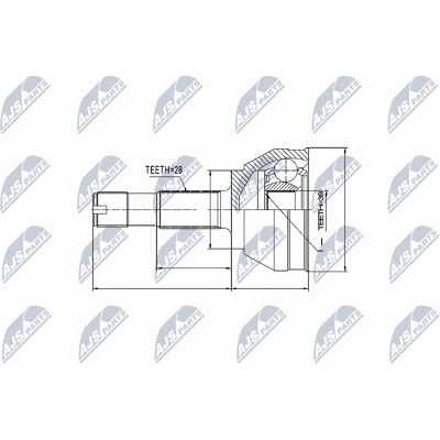 NTY drivakselledd - NPZ-FT-019 for Citroën Jumper, Fiat Ducato NTY drivakselledd - NPZ-FT-019 for Citroën Jumper, Fiat Ducato