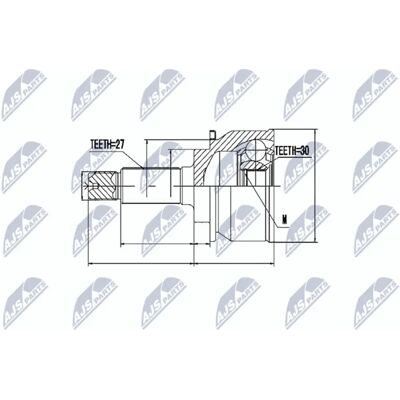 NTY NPZ-SB-014 Drive Shaft Joint Kit - Subaru Impreza I, Forester I, Legacy 1 NTY NPZ-SB-014 Drive Shaft Joint Kit - Subaru Impreza I, Forester I, Legacy 1