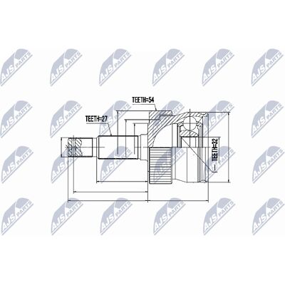 Nty NPZ-CH-008 Antriebswellen Gelenksatz - Antriebswelle Nty NPZ-CH-008 Antriebswellen Gelenksatz - Antriebswelle