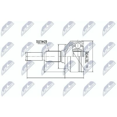 NTY NPZ-CH-012 Articulatie de ax de transmisie pentru Jeep Grand Cherokee 3 & Commander NTY NPZ-CH-012 Articulatie de ax de transmisie pentru Jeep Grand Cherokee 3 & Commander