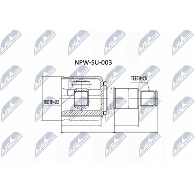 Set articulatii arbore de transmisie NTY NPW-003 pentru Suzuki Grand Vitara 2 SUV Set articulatii arbore de transmisie NTY NPW-003 pentru Suzuki Grand Vitara 2 SUV